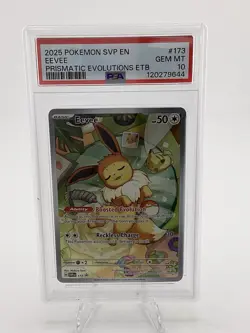 PSA 10 GEM MINT 2025 EEVEE #173 BLACK STAR PROMO POKEMON SVP EN-SV Prismatic - Image 1