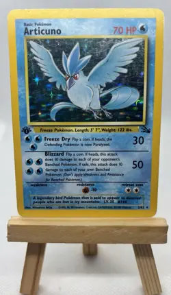 Articuno 2/62 Fossil 1st Edition Holo Rare Pokemon TCG Card - Image 1