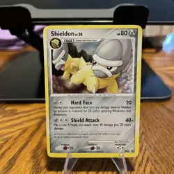 Pokemon Shieldon DP08 Diamond and Pearl Holo Promo SWIRL MP/LP - Image 1