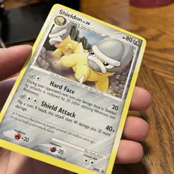 Pokemon Shieldon DP08 Diamond and Pearl Holo Promo SWIRL MP/LP - Image 3