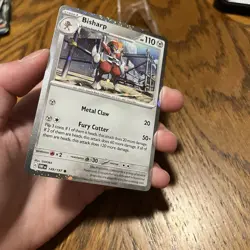 Pokemon Bisharp (Cosmos Holo) 149/197 Obsidian Flames Promo SWIRL - Image 3