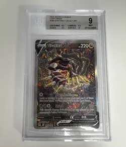 2022 POKEMON LOST ORIGIN ALTERNATE FULL ART #186 GIRATINA V Beckett BGS 9 - Image 3