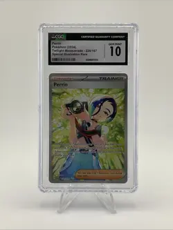 POKEMON CGC 10 Perrin 220/167 2024 Twilight Masquerade SIR *2007 - Image 1