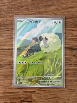 Pokemon 2025 SV Journey Together Hop’s Wooloo 170/159 Illustration Rare NM - Image 1