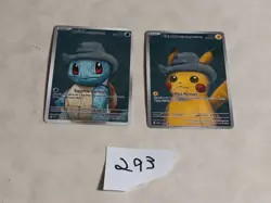 2 Pokemon x Van Gogh Black Star Promo ACG Art Card - read description - Image 1