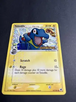 Pokemon TCG Totodile Delta Species EX Dragon Frontiers 67/101 Holo 2006 - Image 2