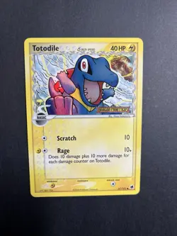 Pokemon TCG Totodile Delta Species EX Dragon Frontiers 67/101 Holo 2006 - Image 3