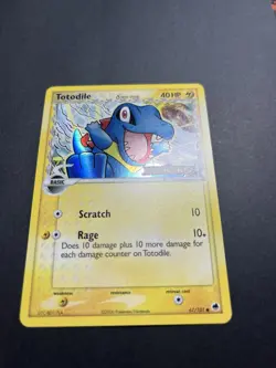 Pokemon TCG Totodile Delta Species EX Dragon Frontiers 67/101 Holo 2006 - Image 4