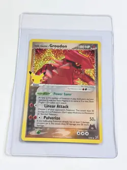 Pokemon TCG Pokemon Team Magma's Groudon Holo Celebrations 9/95 - Image 1