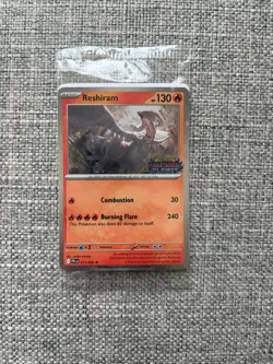 Pokemon Phantasmal Flames Reshiram 017/094 Promo Stamped Sealed TCG Barnes Noble - Image 1