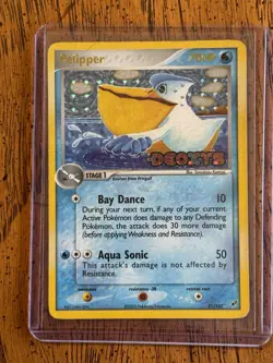 Pokemon TCG EX Deoxys Pelipper 21/107 Reverse Holo MP - Image 1