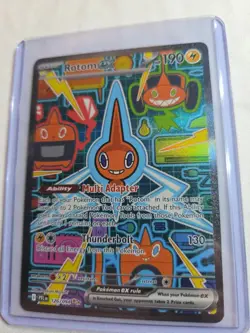 Rotom Ex 126/094 Special Illustration RARE Pokemon TCG Phantasmal FLAMES NM Holo - Image 2