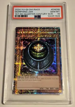 2024 YU-GI-OH! QUARTER CENTURY BONANZA Morphing Jar RA03-EN098 QCR PSA 10 QCSR - Image 4