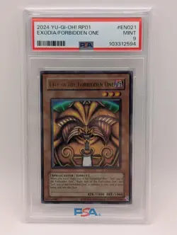 Yu-Gi-Oh! Retro Pack Exodia the Forbidden One RP01-EN021 PSA Mint 9 - Image 1