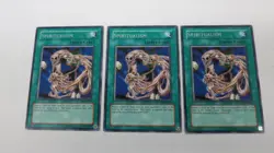 3x SPIRITUALISM SPELL CARD UNLIMITED ED DB2-EN027 RARE YUGIOH NM / UNPLAYED - Image 1