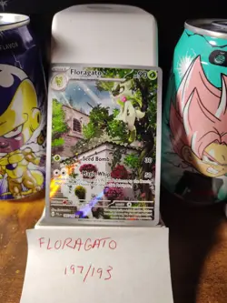 Pokemon TCG Floragato Scarlet & Violet Paldea Evolved Holo Card 197/193 Full Art - Image 1