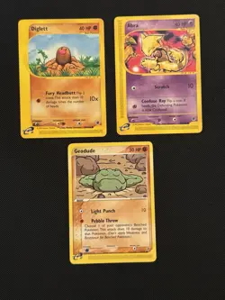 Lot Of 3 Pokemon E Reader Series Non-Holo Cards Lightly Played - Image 1