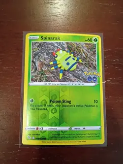 DITTO Pokemon Go Spinarak Peelable Ditto Card TCG Reverse Holo 006/078 - Image 1