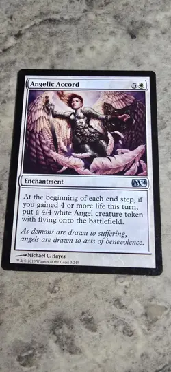 Angelic Accord Core Set 2014 (M14) Regular Enchantment Uncommon MTG NM - Image 1