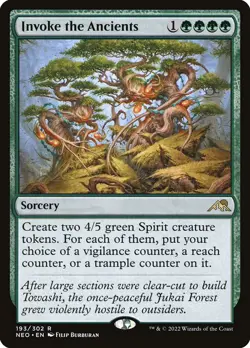 MTG Invoke the Ancients Kamigawa: Neon Dynasty 193 Regular Rare - Image 1