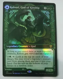 MTG Kolvori, God of Kinship The Ringhart Crest Kaldheim 318 Foil Rare - Image 3