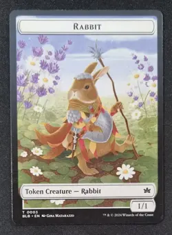 FOIL - Bloomburrow TOKEN RABBIT/OTTER - Image 1