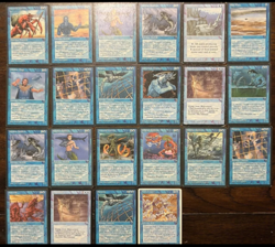 Vintage Magic The Gathering 1994 Blue Deck Black Boarder Lot 22 - Image 1