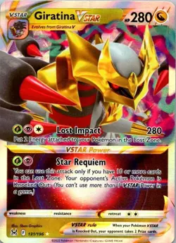 Giratina VSTAR Pokemon TCG Lost Origin 131/196 Ultra Rare NM (SKU 1-2) - Image 1