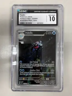 2024 Pokemon Paldean Fates Illustration Rare Palafin CGC 10 Gem Mint 6097392250 - Image 1