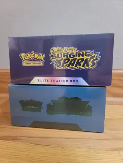 Pokemon Twilight Masquerade & Surging Sparks ETBs Lot Of 2 New Factory Sealed - Image 4