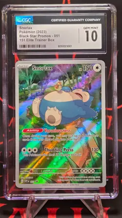 CCC 10 Snorlax 151 Black Star Promo 2023 Pokemon Scarlet and Violet - Image 2