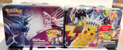 Pokemon TCG Lot of 2 Tins Fall 2022 + Fall 2024 Collector's Chest SEALED Pikachu - Image 1