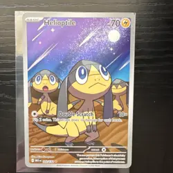 Pokemon Helioptile 143/132 Me01: Mega Evolution Holo Illustration Rare 70HP - Image 1