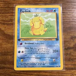 Pokemon TCG Psyduck Team Rocket 1st Edition 65/82 Near MintUU - Image 1