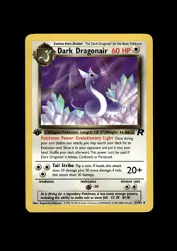 2000 Pokemon Rocket 1st Edition: # 33 Dark Dragonair Non Holo NR-MINT - Image 1