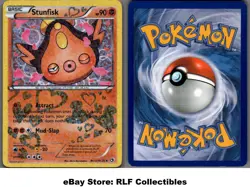 2013 Pokemon, Legendary Treasures, #RC12/RC25 Stunfisk, Holo Uncommon (b) - Image 1