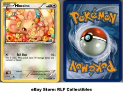 2013 Pokemon, Legendary Treasures, #RC18/RC25 Minccino, Holo Common - Image 1