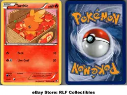 2013 Pokemon, Legendary Treasures, #RC5/RC25 Torchic, Holo Common - Image 1