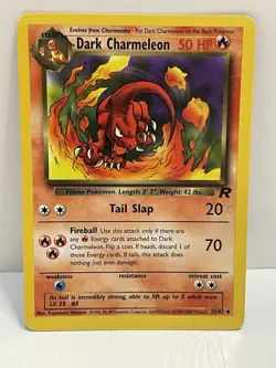 Pokemon WOTC VTG Dark Charmeleon 32/82 Team Rocket Regular MP - Image 1