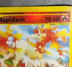 Rare, Reverse Holo Pokemon Expedition Set Rapidash 62/165 (English) - Image 4