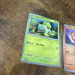 Pokemon TCG Charmander Bulbasaur Squirtle 151 Blk Star Promos 2023 FULL SET NM - Image 2