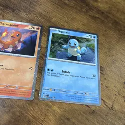 Pokemon TCG Charmander Bulbasaur Squirtle 151 Blk Star Promos 2023 FULL SET NM - Image 4