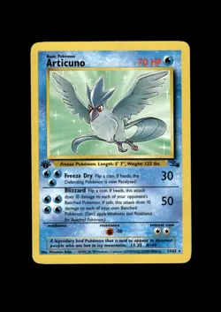 1999 Pokemon Fossil 1st Ed: # 17 Articuno NM-MT OR BETTER - Image 1