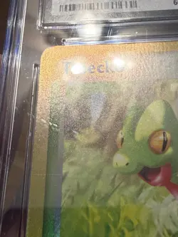 CGC 9 Treecko Reverse Holo #003 Black Star Promo Pokemon League 2003 *scuffs* - Image 2