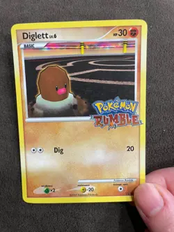 Diglett 11/16 Pokemon Rumble Set Stamped 2009 English NM - Image 2