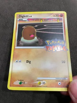 Diglett 11/16 Pokemon Rumble Set Stamped 2009 English NM - Image 4