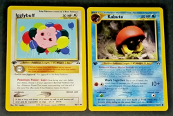 POKEMON 1ST EDITION NEO DISCOVERY NON HOLO LOT - IGGLYBUFF WOOPER KABUTO + 7 - Image 2