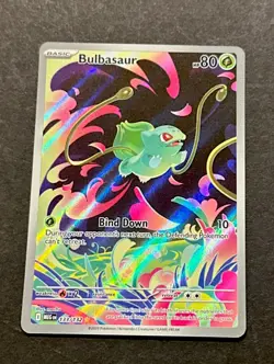 2025 POKEMON MEGA EVOLUTION BULBASAUR ILLUSTRATION RARE #133/132 - Image 4