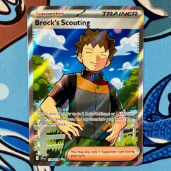 Brock's Scouting 179/159 Pokemon Journey Together Ultra Rare - English JTG - Image 2