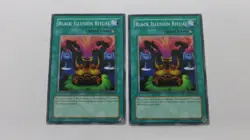 2x BLACK ILLUSION RITUAL DB2-EN250 UNLIMITED EDITION COMMON YUGIOH NM UNPLAYED - Image 1